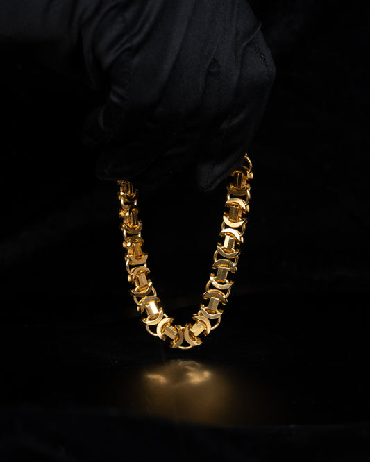 Flat Byzantine Armband 8mm - 925 Silver - Kejsar