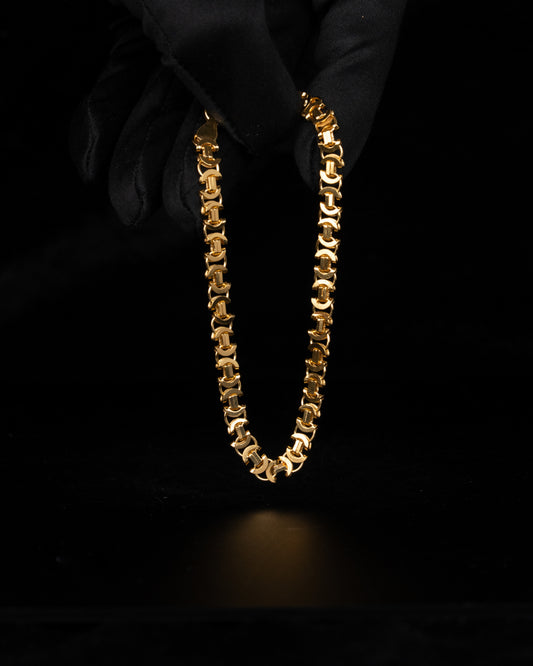 Flat Byzantine Armband 4mm - 925 Silver - Kejsar