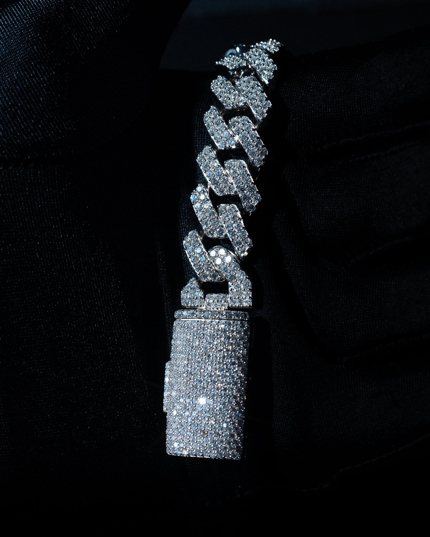 Iced Out Cuban Link Armband HERR (100% off) - Kejsar