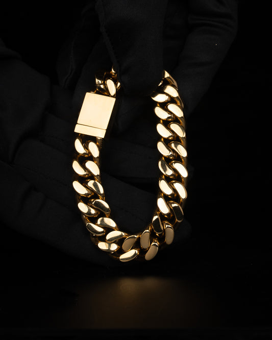 Cuban Link Armband 14mm - Kejsar