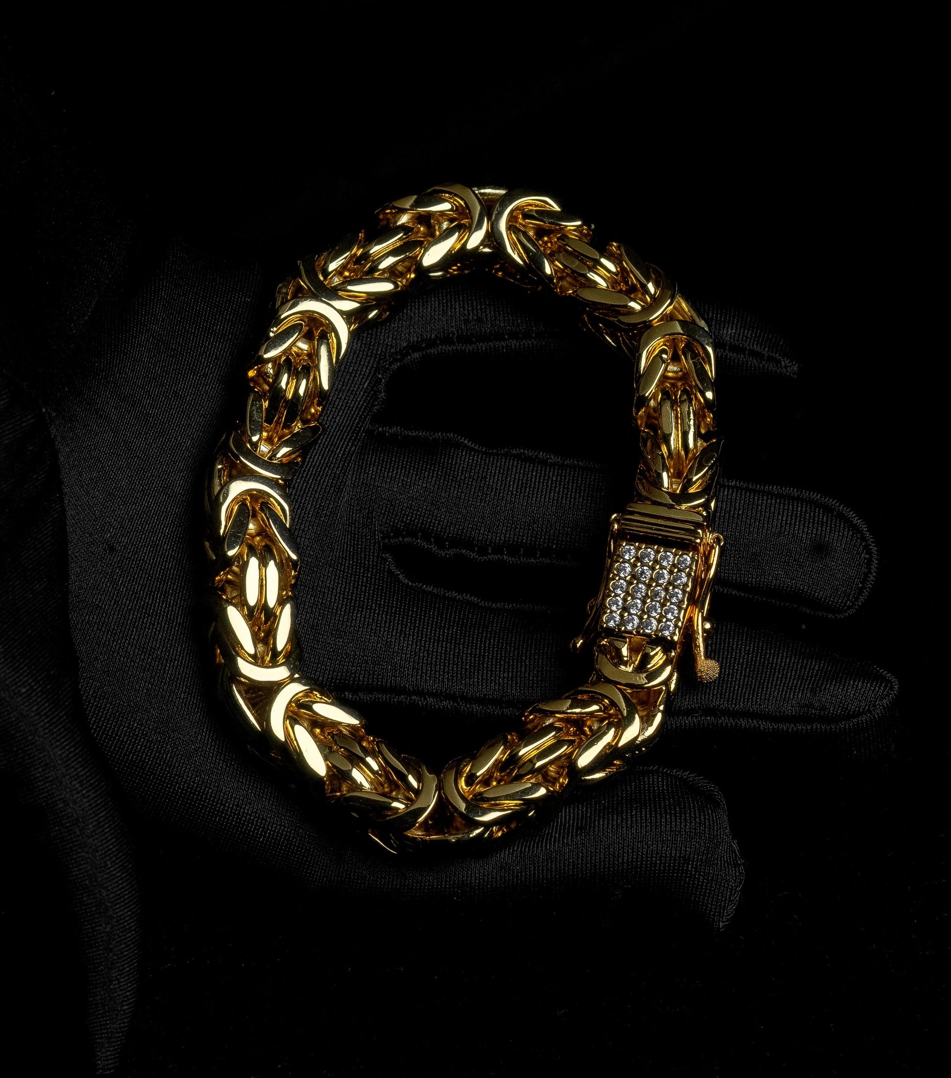Kejsarlänk Armband 10mm - 18K Guldpläterad - Kejsar