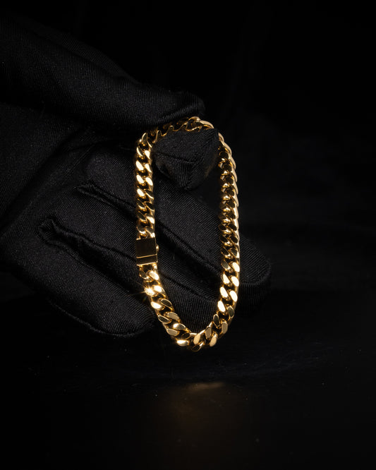 ‍Cuban Link Armband 6mm HERR (100% off) - Kejsar