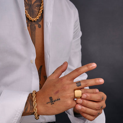 Cordell Armband 8mm - 18K Guldpläterad - Kejsar