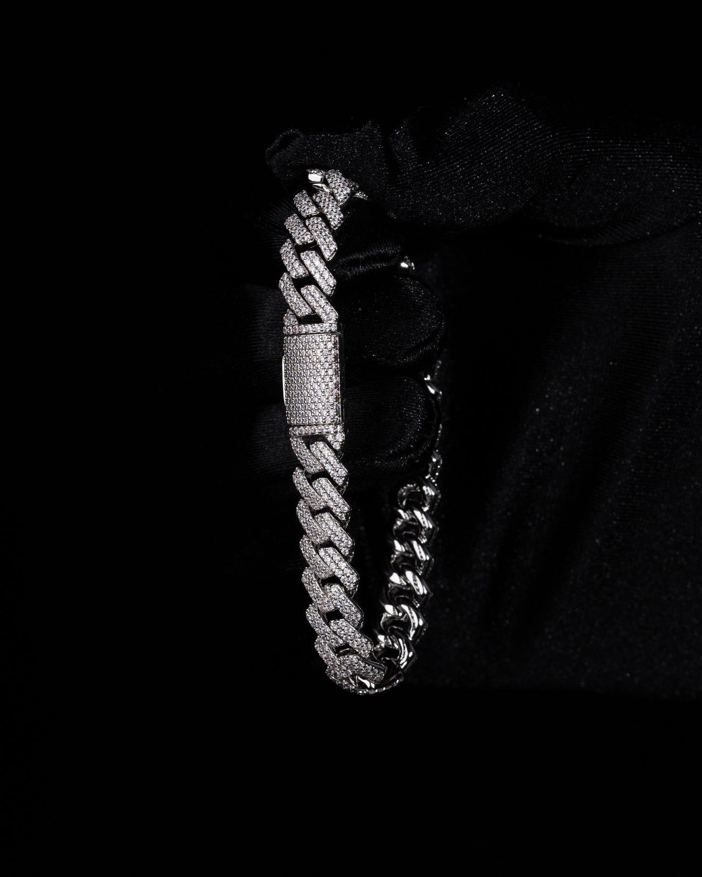 Iced Out Cuban Link Armband HERR - Kejsar
