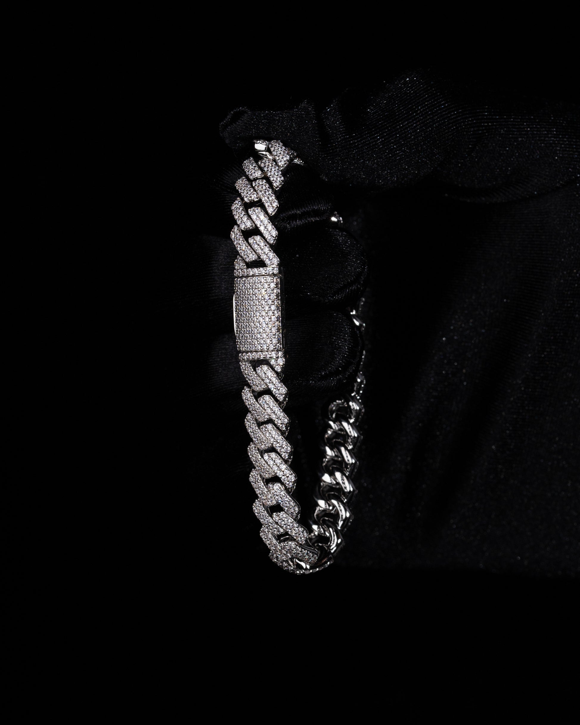 Iced Out Cuban Link Armband HERR - Kejsar