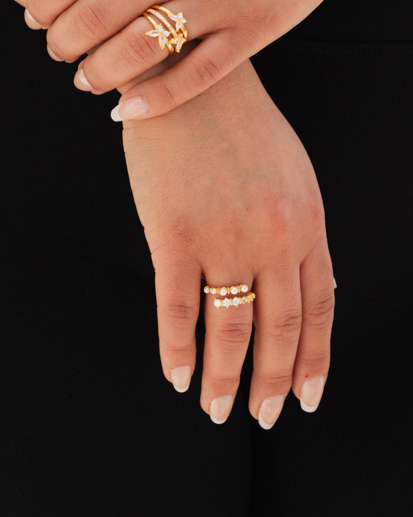 Pearl and Diamond Ring