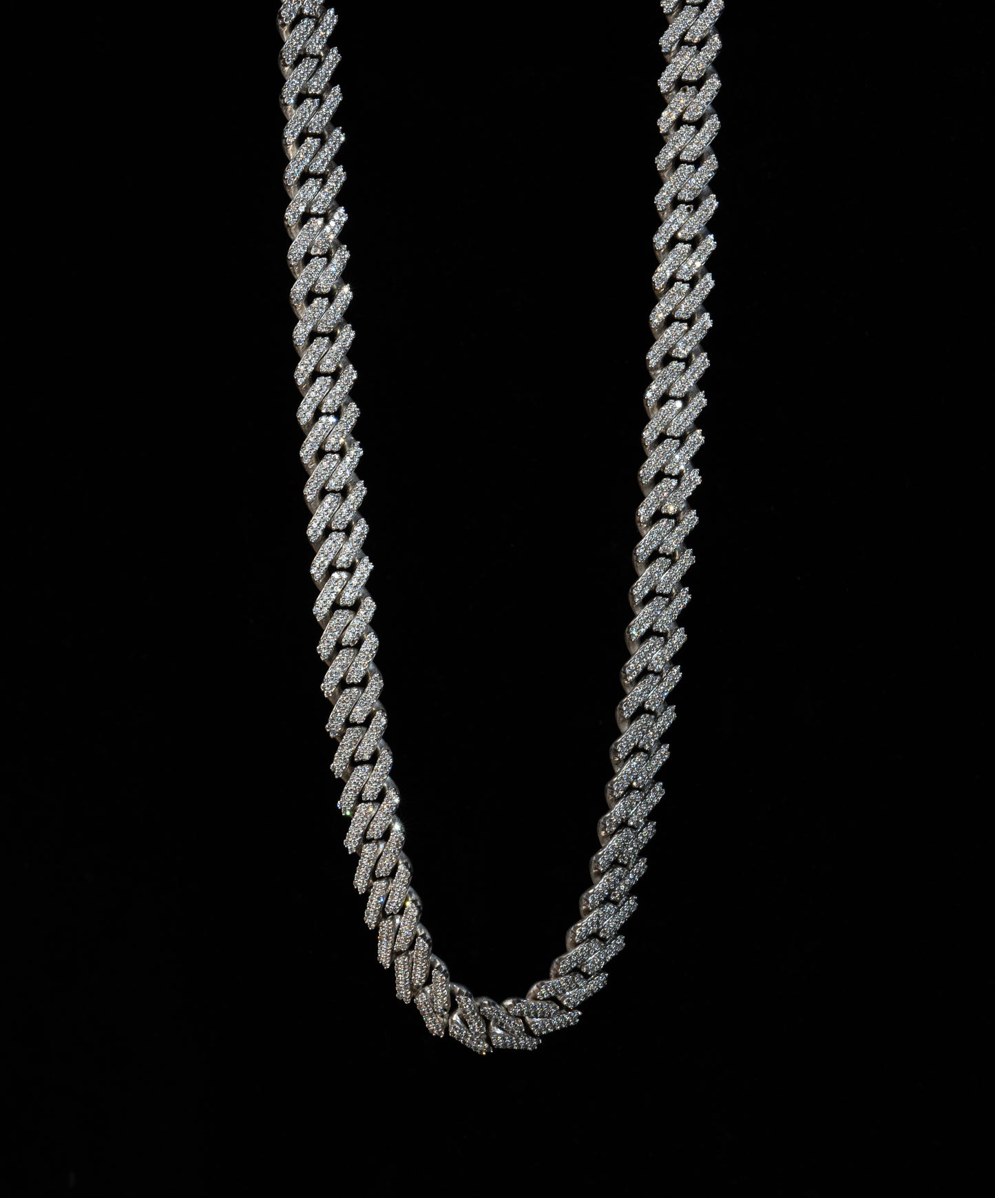 Cuban chain 12.5mm - Naturliga diamanter - Kejsar