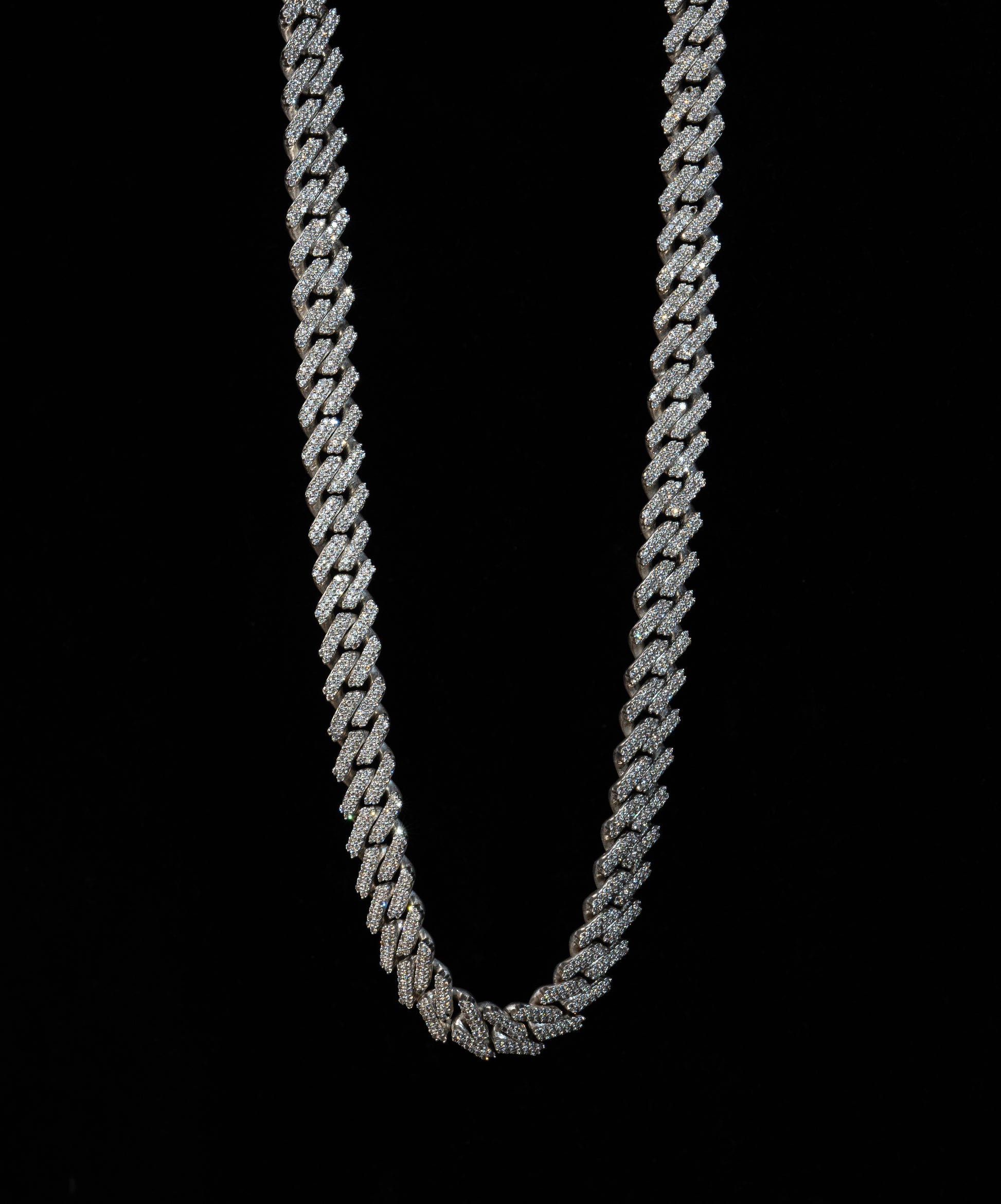 Cuban chain 12.5mm - Naturliga diamanter - Kejsar