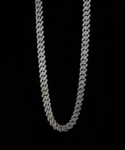 Cuban chain 12.5mm - Naturliga diamanter - Kejsar