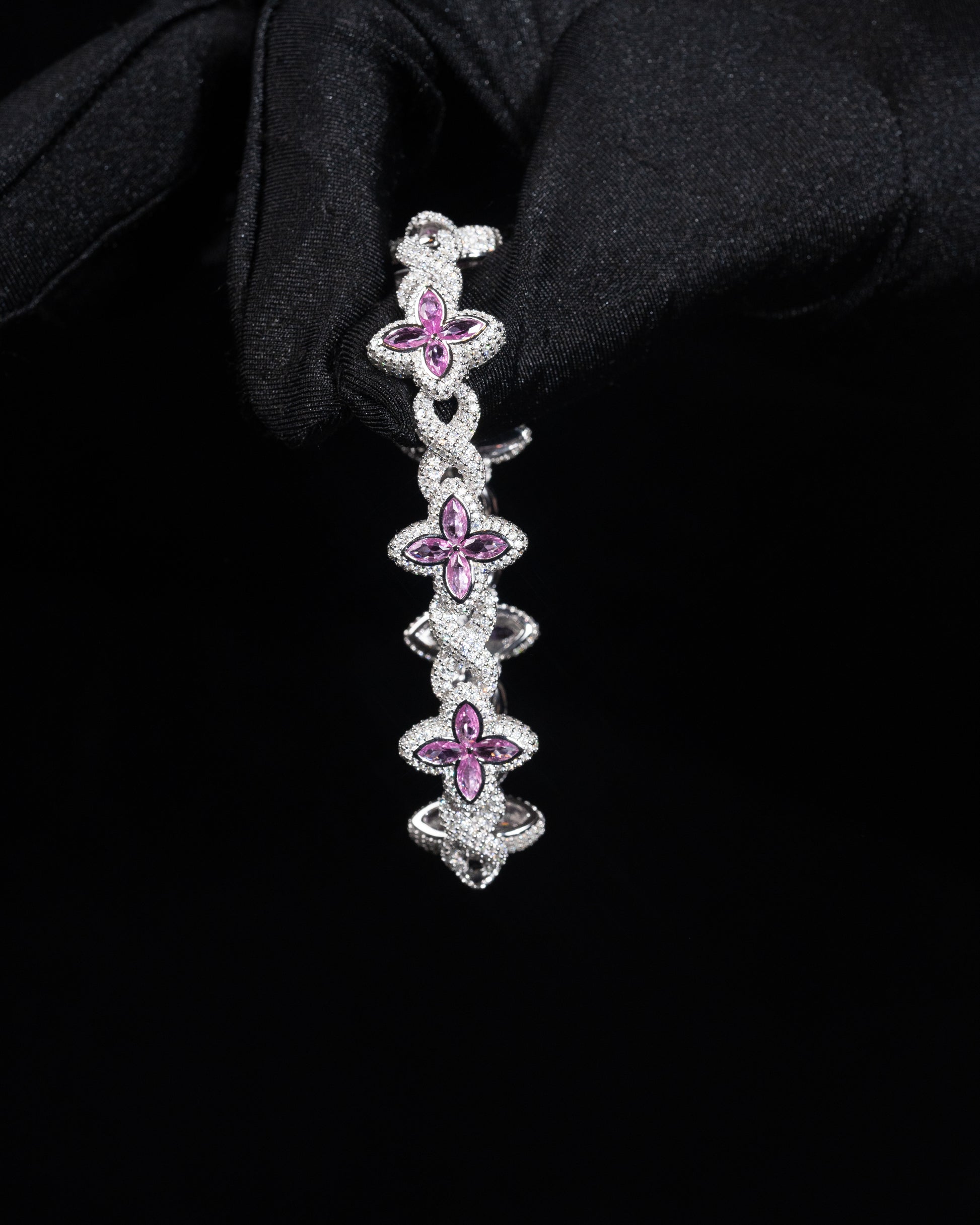 Infinity Flower Diamond Bracelet - Kejsar
