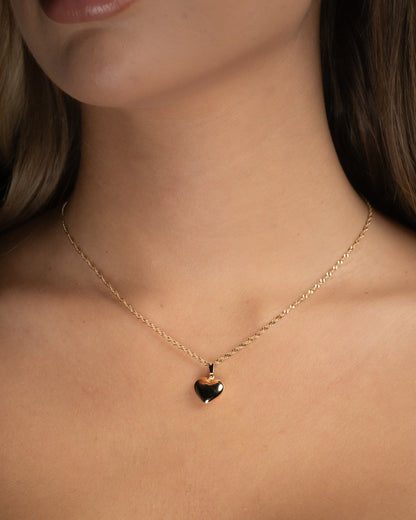 Guldhjärta Halsband - 18K Guld - Kejsar