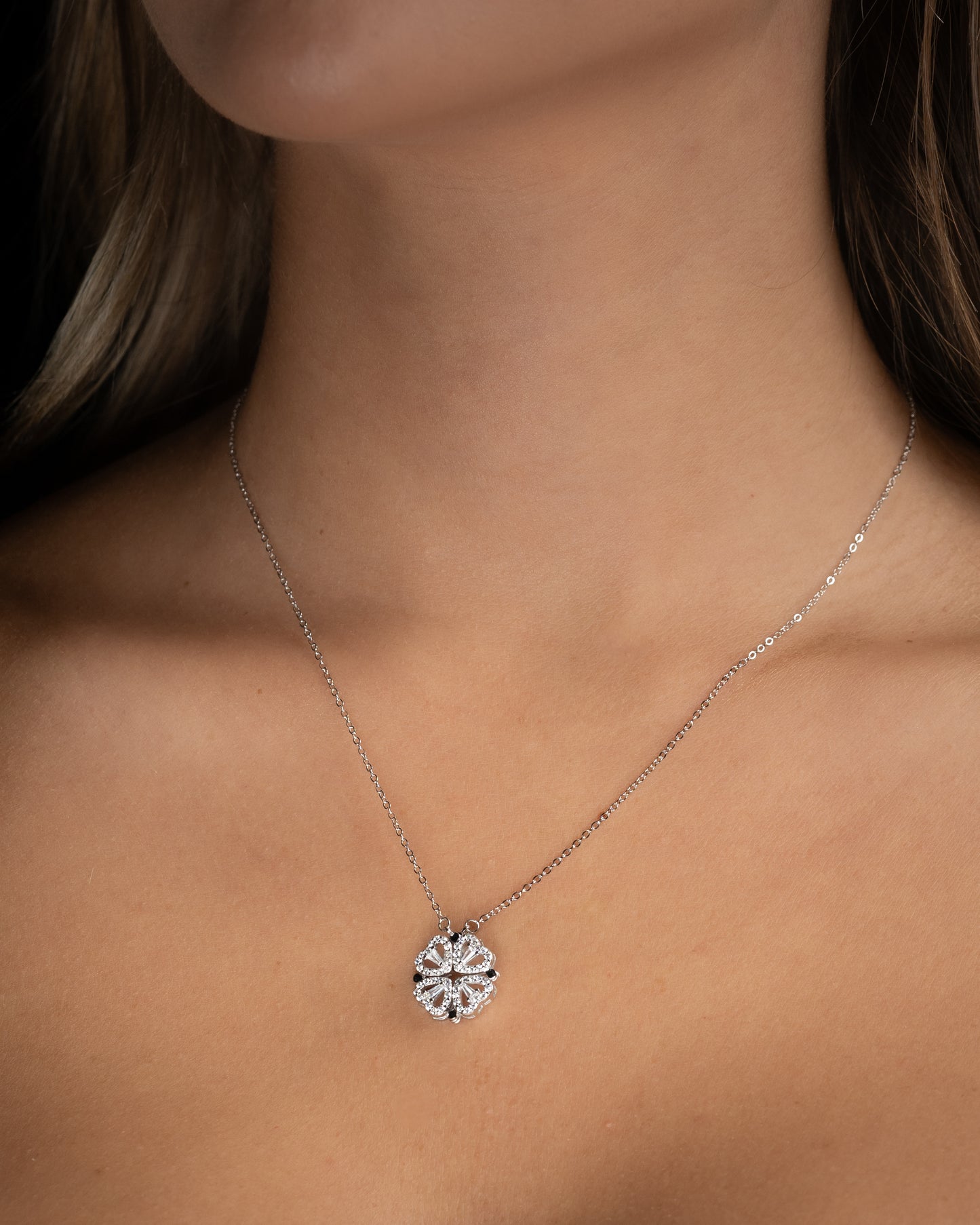 Heart Clover Foldable Necklace - Kejsar
