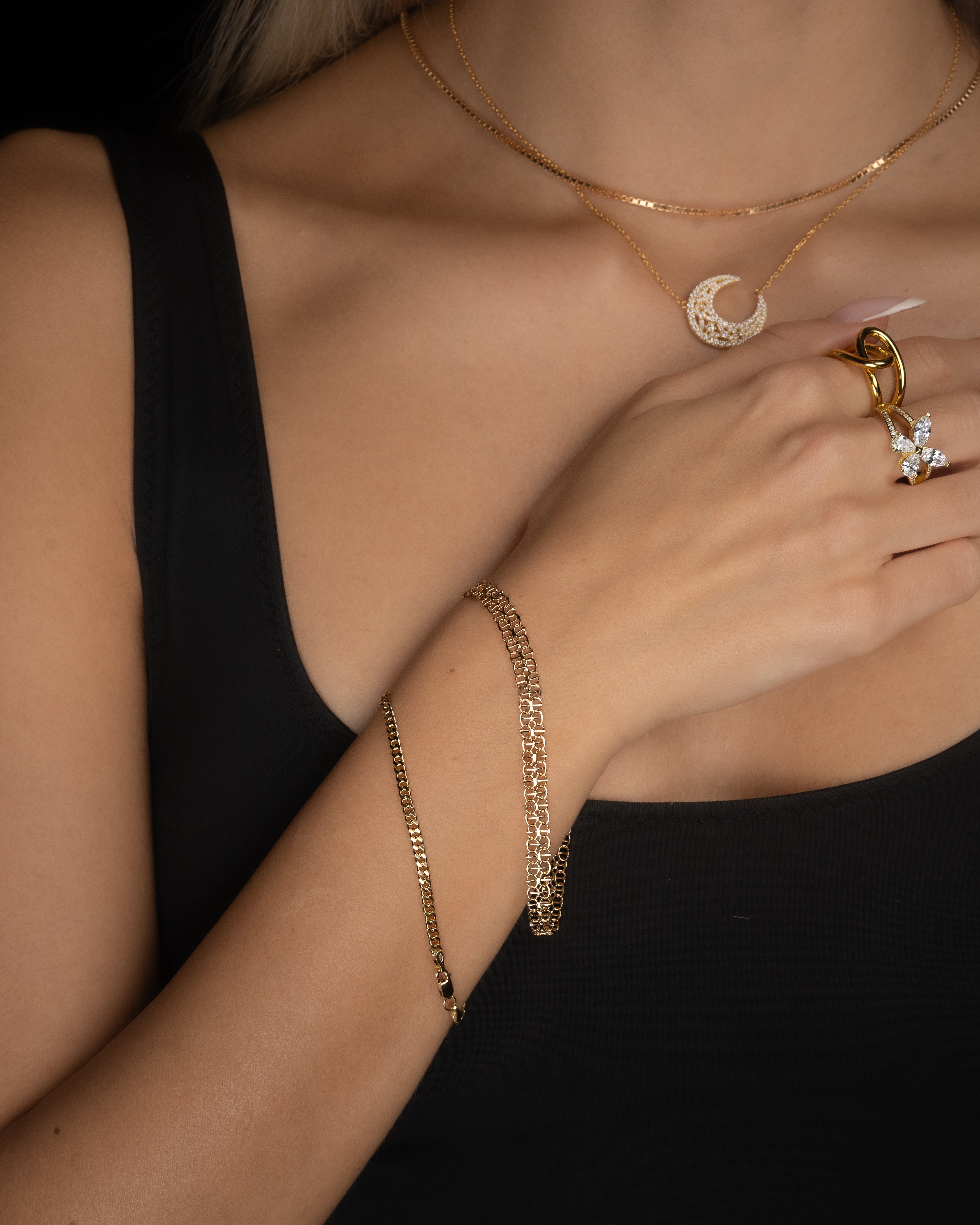 X-Link Bracelet - 18K Gold – Kejsar