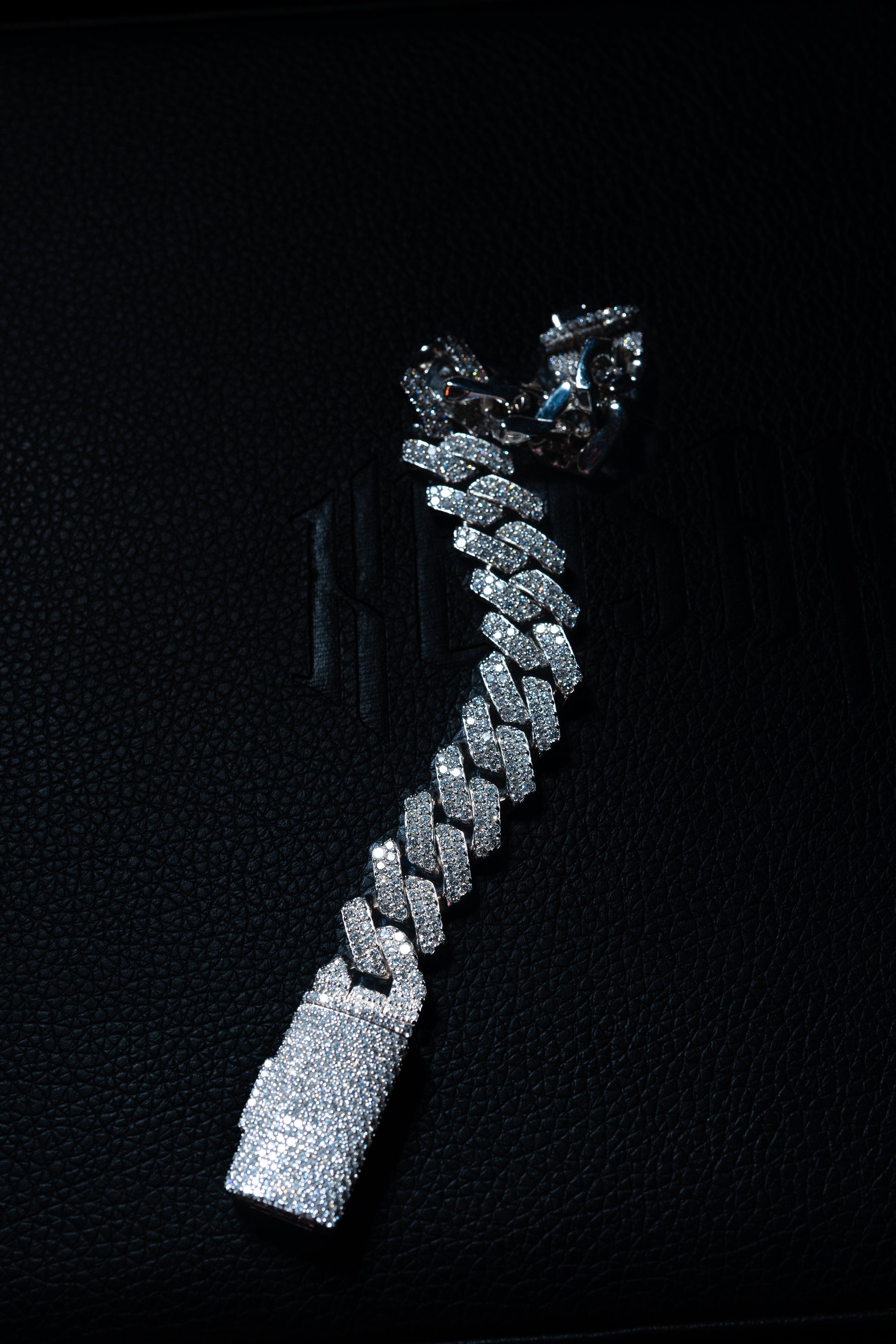 Iced Out Cuban Link Armband HERR - Kejsar
