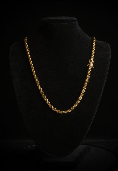 Cordell Halsband 4mm - 18K Guldpläterad - Kejsar