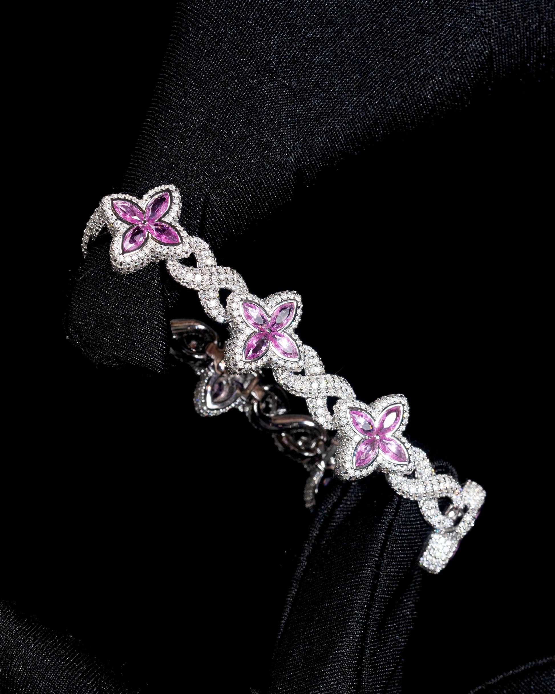 Infinity Flower Diamond Bracelet - Kejsar