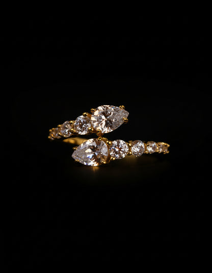 Double Drop Diamond Ring - Kejsar