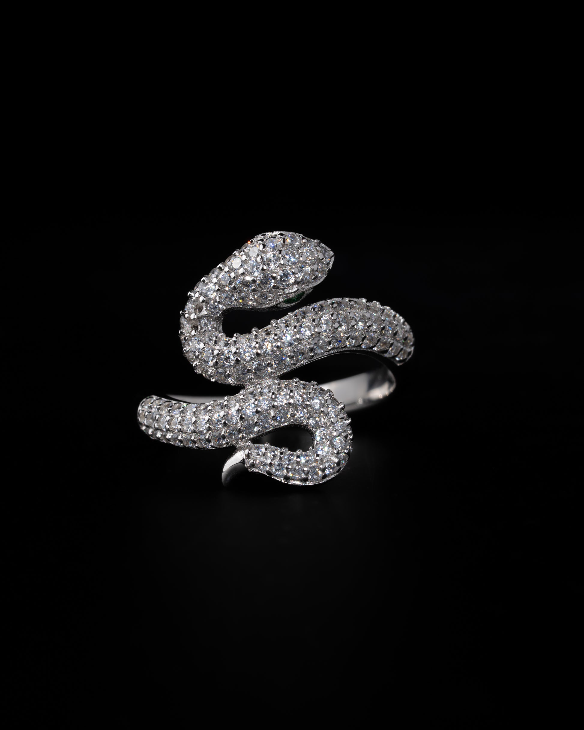 Iced Out Snake Ring - Kejsar