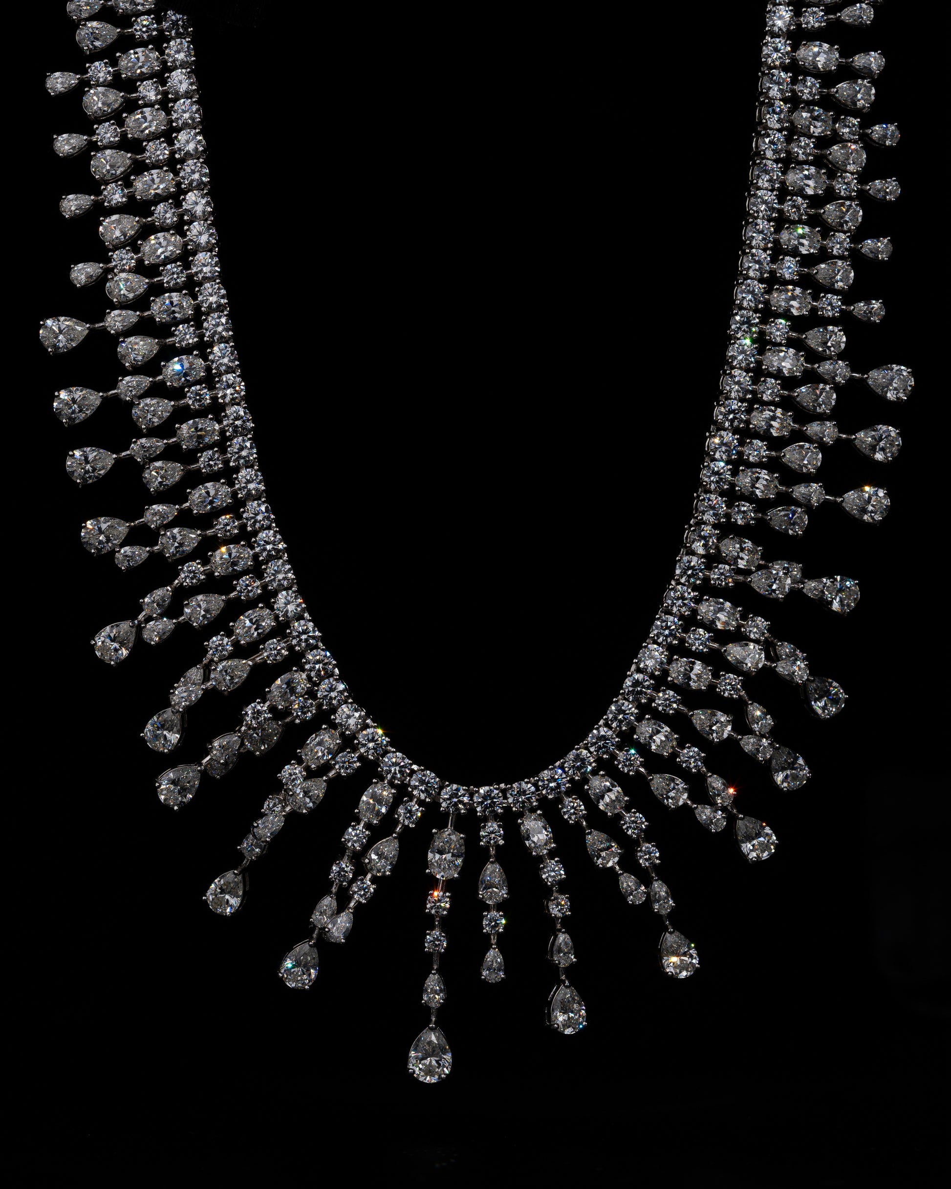 Diamond Waterfall Necklace - Kejsar