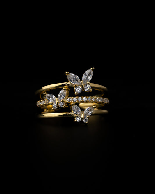 Golden Butterflies Ring - Kejsar
