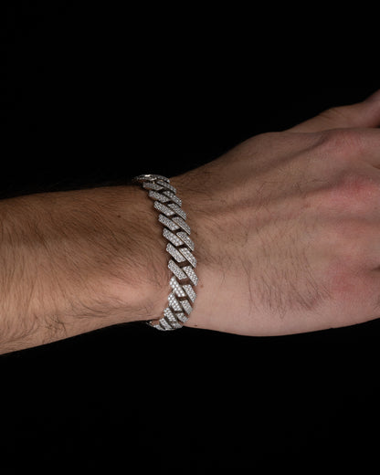 Iced Out Cuban Link Armband HERR - Kejsar