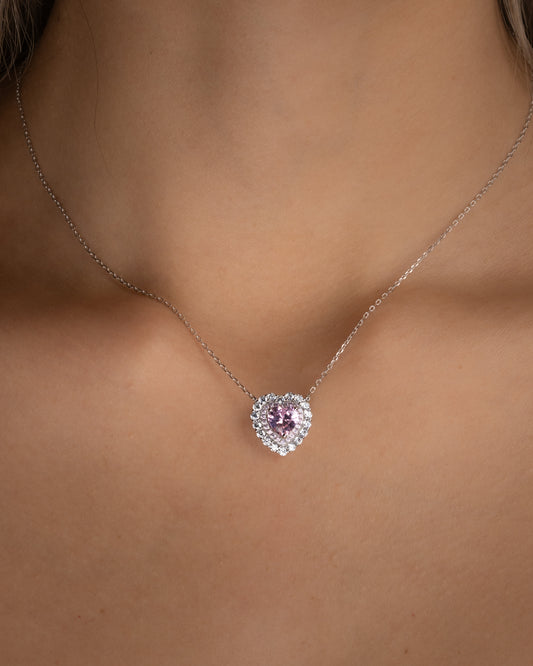 Pink Heart Necklace - Kejsar