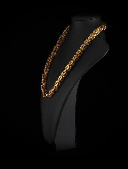 Byzantine Necklace 10mm - 18K Gold Plated