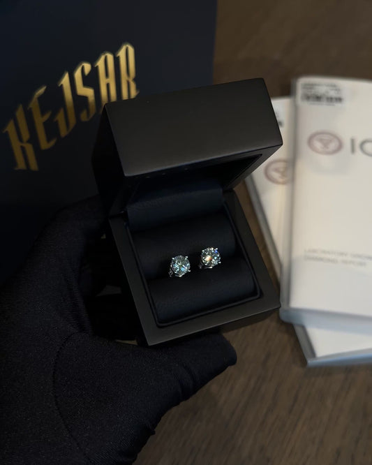 Diamond Earrings VVS 1.0ct x2