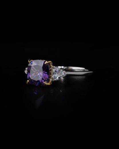 Purple Stone Silver Ring - Kejsar