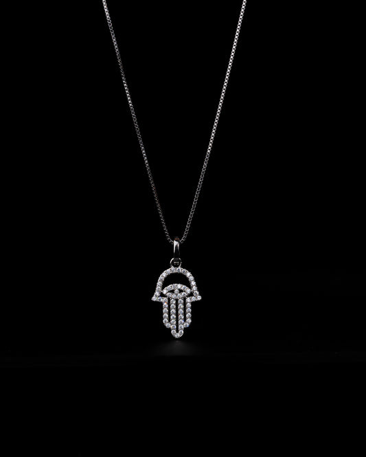 Hamsa Halsband Silver - Kejsar